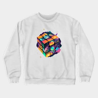 cosmic rubik's cube Crewneck Sweatshirt